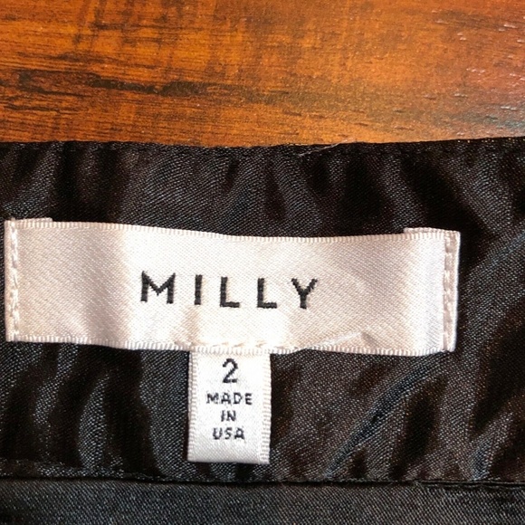 Milly Runway Couture Metallic A Line Skirt - Picture 6 of 8